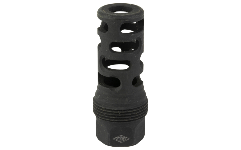 Yankee Hill Machine Co sRx Muzzle Brake, 5/8-24, Compatible with sRx Low Profile Adapter, Attaches to Suppressors with 1-3/8"x24 Thread Pitch, Black Oxide Finish YHM-4405-MB-24