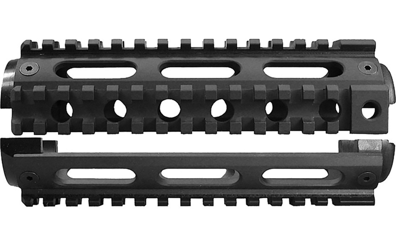 Yankee Hill Machine Co Carbine Handguard, 2 Piece, Fits AR-15's with Carbine Length Gas Systems and Fixed Front Sight Gas Block, Will Not Fit Colt AR15, Anodized Finish, Black YHM-9670