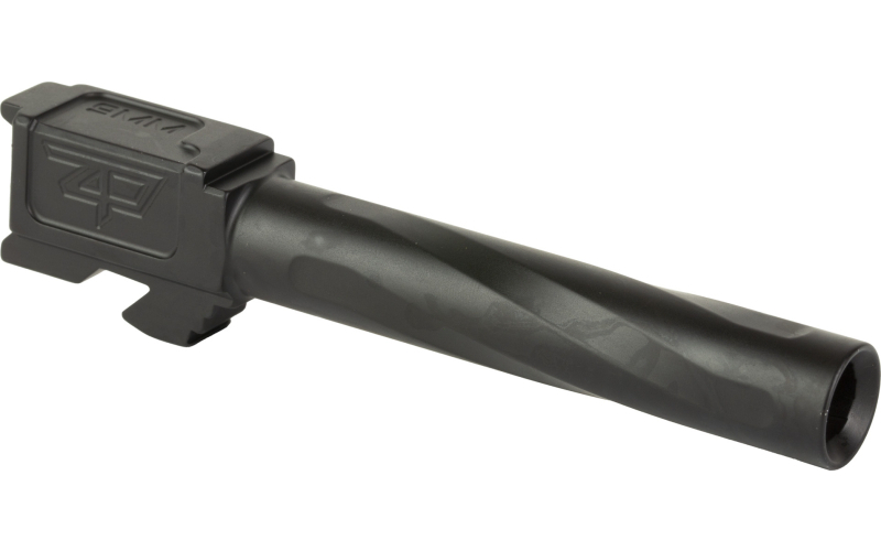 Zaffiri Precision Pistol Barrel, 9MM, 4.49", Nitride Finish, Black, For Glock 17 Gen 1-4 ZP17BBN