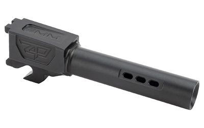 Zaffiri Precision Ported Pistol Barrel, 9MM, 3.8", Nitride Finish, Black, Fits Sig P320 Compact ZP.320BPBN