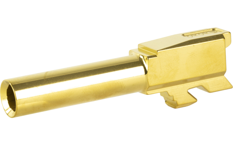 Zaffiri Precision Pistol Barrel, 9MM, 3.4", TiN/Gold, For Glock 43 ZP43BG