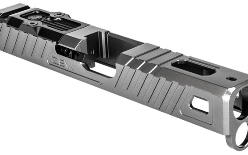 ZEV Technologies Omen stripped g19 gen 4 slide, gray, 9mm