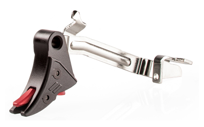 ZEV Technologies Pro Curved Trigger Bar Kit, For Gen 5 Glocks, Black w/ Red Safety, Includes Zev PRO Connector CFT-PRO-BAR-5G-B-R